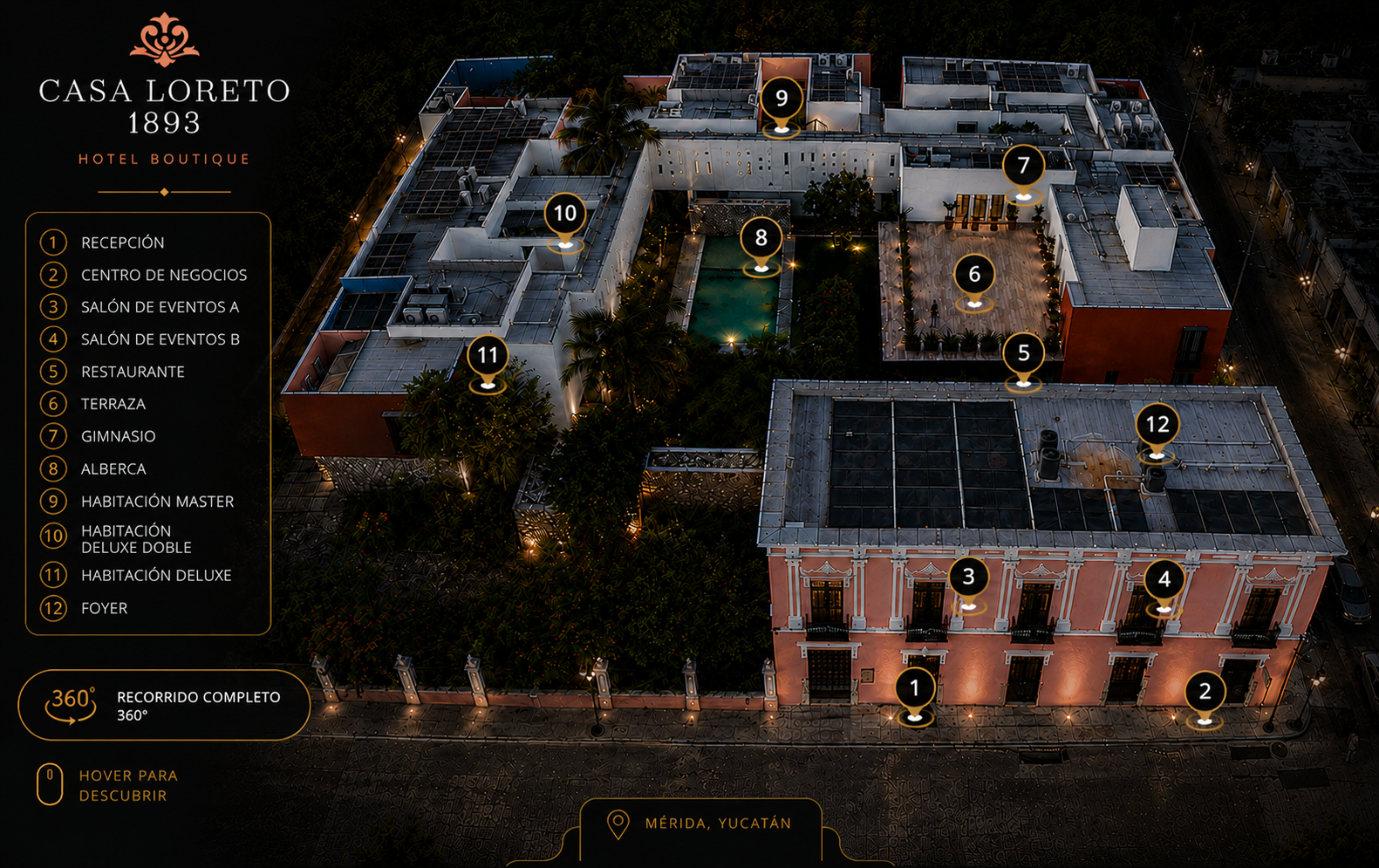 Casa Loreto 1893 Interactive Boutique Hotel Explorer
